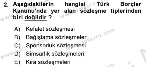 Hukuk Dili Ve Adli Yazışmalar Dersi 2020 - 2021 Yılı Yaz Okulu Sınavı 2. Soru