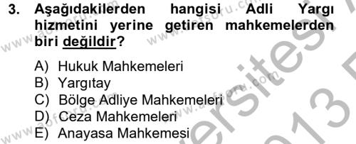 Kalem Mevzuatı Dersi 2012 - 2013 Yılı (Vize) Ara Sınavı 3. Soru