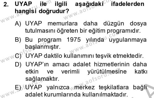Kalem Mevzuatı Dersi 2014 - 2015 Yılı (Final) Dönem Sonu Sınavı 2. Soru