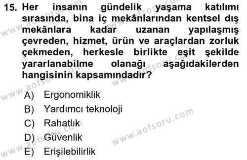 Büro Teknolojileri Dersi 2022 - 2023 Yılı (Final) Dönem Sonu Sınavı 15. Soru