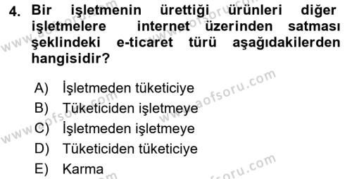 Büro Teknolojileri Dersi 2022 - 2023 Yılı Yaz Okulu Sınavı 4. Soru