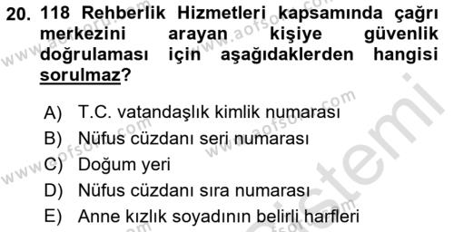 Mesleki Bilgisayar Ve Uyap Dersi 2021 - 2022 Yılı (Vize) Ara Sınavı 20. Soru