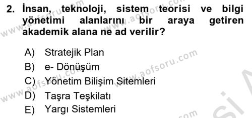 Mesleki Bilgisayar Ve Uyap Dersi 2021 - 2022 Yılı Yaz Okulu Sınavı 2. Soru