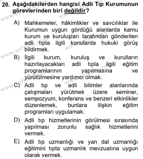 Mesleki Bilgisayar Ve Uyap Dersi 2021 - 2022 Yılı Yaz Okulu Sınavı 20. Soru