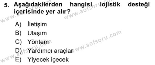 Arama Kurtarma Bilgisi ve Etik Değerler Dersi 2022 - 2023 Yılı (Vize) Ara Sınavı 5. Soru