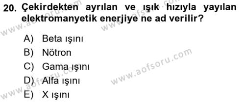 Arama Kurtarma Bilgisi ve Etik Değerler Dersi 2022 - 2023 Yılı Yaz Okulu Sınavı 20. Soru