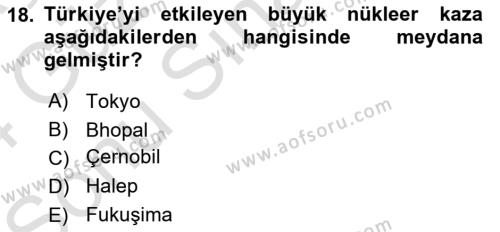 Arama Kurtarma Bilgisi ve Etik Değerler Dersi 2023 - 2024 Yılı (Final) Dönem Sonu Sınavı 18. Soru