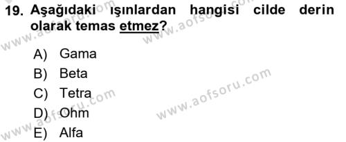 Arama Kurtarma Bilgisi ve Etik Değerler Dersi 2023 - 2024 Yılı (Final) Dönem Sonu Sınavı 19. Soru