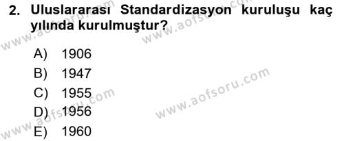 Yangın ve Yangın Güvenliği Dersi 2023 - 2024 Yılı (Final) Dönem Sonu Sınavı 2. Soru