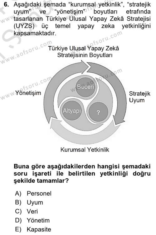 Temel Afet Bilgisi Dersi 2023 - 2024 Yılı (Final) Dönem Sonu Sınavı 6. Soru