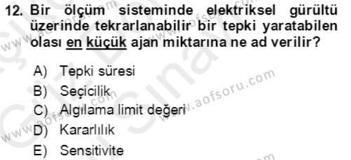 Kbrn Savunma Ve Güvenlik Dersi 2018 - 2019 Yılı (Final) Dönem Sonu Sınavı 12. Soru