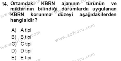 Kbrn Savunma Ve Güvenlik Dersi 2018 - 2019 Yılı (Final) Dönem Sonu Sınavı 14. Soru