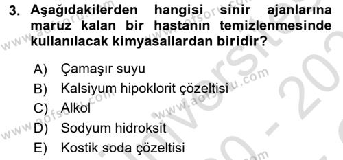 Kbrn Savunma Ve Güvenlik Dersi 2020 - 2021 Yılı Yaz Okulu Sınavı 3. Soru