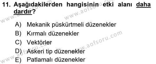 Kbrn Savunma Ve Güvenlik Dersi 2021 - 2022 Yılı Yaz Okulu Sınavı 11. Soru