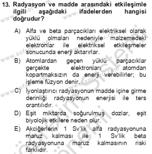 Kbrn Savunma Ve Güvenlik Dersi 2022 - 2023 Yılı (Vize) Ara Sınavı 13. Soru