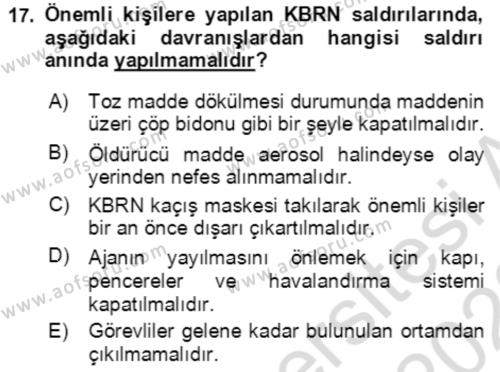 Kbrn Savunma Ve Güvenlik Dersi 2022 - 2023 Yılı (Vize) Ara Sınavı 17. Soru