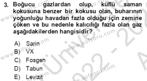 Kbrn Savunma Ve Güvenlik Dersi 2022 - 2023 Yılı (Vize) Ara Sınavı 3. Soru