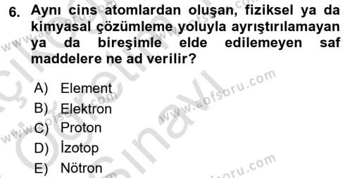 Kbrn Savunma Ve Güvenlik Dersi 2022 - 2023 Yılı Yaz Okulu Sınavı 6. Soru