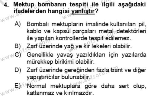 Kbrn Savunma Ve Güvenlik Dersi 2023 - 2024 Yılı (Final) Dönem Sonu Sınavı 4. Soru