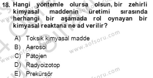 Kbrn Savunma Ve Güvenlik Dersi 2023 - 2024 Yılı Yaz Okulu Sınavı 18. Soru