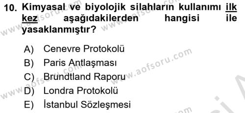 Kbrn Savunma Ve Güvenlik Dersi 2024 - 2025 Yılı (Vize) Ara Sınavı 10. Soru