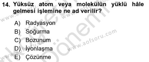 Kbrn Savunma Ve Güvenlik Dersi 2024 - 2025 Yılı (Vize) Ara Sınavı 14. Soru