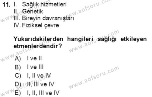 Göç Ve Göç Sorunları Dersi 2021 - 2022 Yılı (Final) Dönem Sonu Sınavı 11. Soru