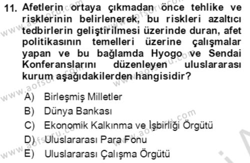 Göç Ve Göç Sorunları Dersi 2023 - 2024 Yılı (Vize) Ara Sınavı 11. Soru