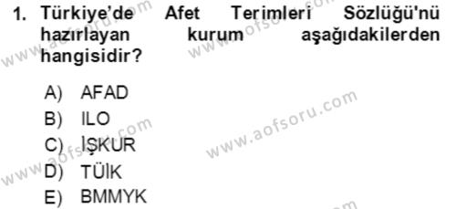 Göç Ve Göç Sorunları Dersi 2023 - 2024 Yılı (Final) Dönem Sonu Sınavı 1. Soru