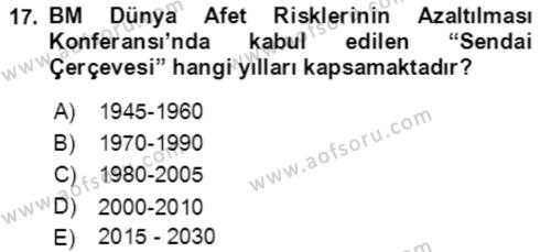 Göç Ve Göçmen Sorunları Dersi 2021 - 2022 Yılı (Vize) Ara Sınavı 17. Soru