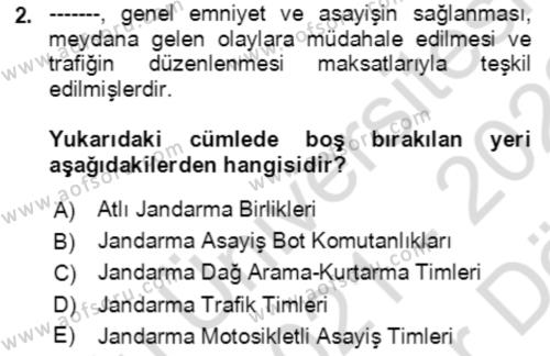 Acil Çağrı Yönetimi Dersi 2021 - 2022 Yılı (Vize) Ara Sınavı 2. Soru