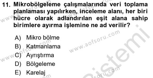 Veri Analizi Ve Değerlendirme Dersi 2022 - 2023 Yılı Yaz Okulu Sınavı 11. Soru