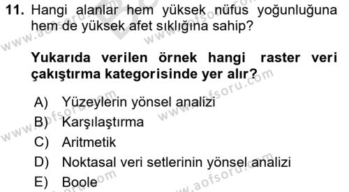 Veri Analizi Ve Değerlendirme Dersi 2023 - 2024 Yılı (Final) Dönem Sonu Sınavı 11. Soru