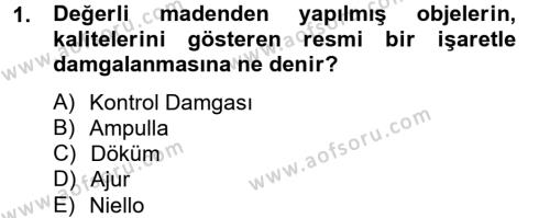 Ortaçağdan Günümüze Anadolu Uygarlıkları Dersi 2012 - 2013 Yılı (Final) Dönem Sonu Sınavı 1. Soru