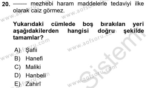 Ortaçağdan Günümüze Anadolu Uygarlıkları Dersi 2021 - 2022 Yılı (Vize) Ara Sınavı 20. Soru