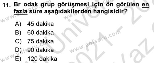 Uluslararası İlişkilerde Araştırma Yöntemleri Dersi 2021 - 2022 Yılı Yaz Okulu Sınavı 11. Soru