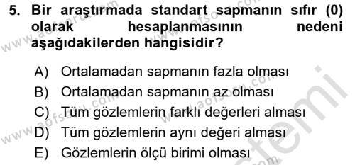 Uluslararası İlişkilerde Araştırma Yöntemleri Dersi 2023 - 2024 Yılı (Final) Dönem Sonu Sınavı 5. Soru