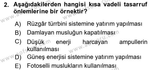 Gastronomi Ve Sürdürülebilirlik Dersi 2021 - 2022 Yılı (Final) Dönem Sonu Sınavı 2. Soru