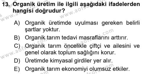 Yemek Sosyolojisi Dersi 2023 - 2024 Yılı (Final) Dönem Sonu Sınavı 13. Soru