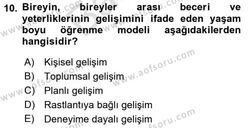 Temel Bilgi Teknolojileri 2 Dersi 2021 - 2022 Yılı (Final) Dönem Sonu Sınavı 10. Soru