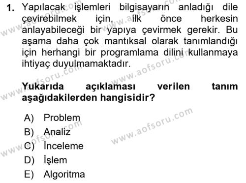 Programlama 1 Dersi 2022 - 2023 Yılı Yaz Okulu Sınavı 1. Soru