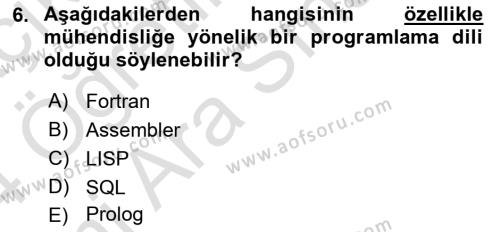 Programlama 1 Dersi 2023 - 2024 Yılı (Vize) Ara Sınavı 6. Soru