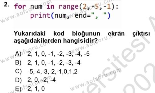 Programlama 2 Dersi 2023 - 2024 Yılı (Final) Dönem Sonu Sınavı 2. Soru