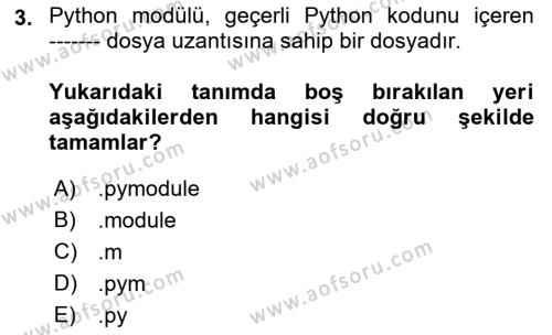 Programlama 2 Dersi 2023 - 2024 Yılı (Final) Dönem Sonu Sınavı 3. Soru