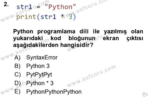Programlama 2 Dersi 2024 - 2025 Yılı (Vize) Ara Sınavı 2. Soru