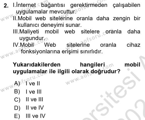 Mobil Uygulama Geliştirme Dersi 2023 - 2024 Yılı (Final) Dönem Sonu Sınavı 2. Soru