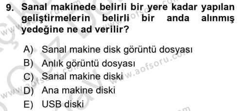 Unix Sistem Yönetimi Dersi 2024 - 2025 Yılı (Vize) Ara Sınavı 9. Soru