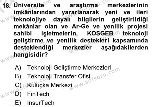 Hayat Dışı Sigortalar Dersi 2022 - 2023 Yılı Yaz Okulu Sınavı 18. Soru