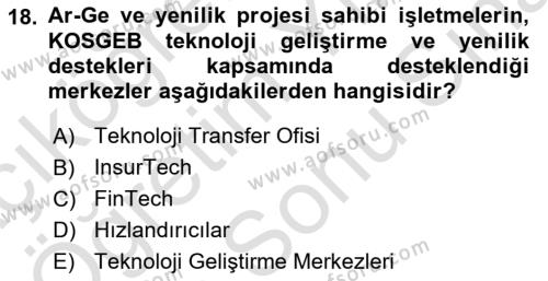 Hayat Dışı Sigortalar Dersi 2023 - 2024 Yılı (Final) Dönem Sonu Sınavı 18. Soru