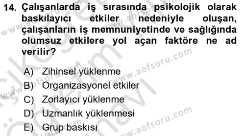 Bürolarda Temel Kavramlar Dersi 2021 - 2022 Yılı Yaz Okulu Sınavı 14. Soru